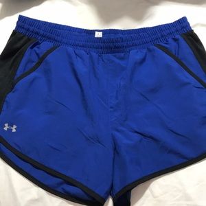 Blue Under Armour Running Shorts with Pockets